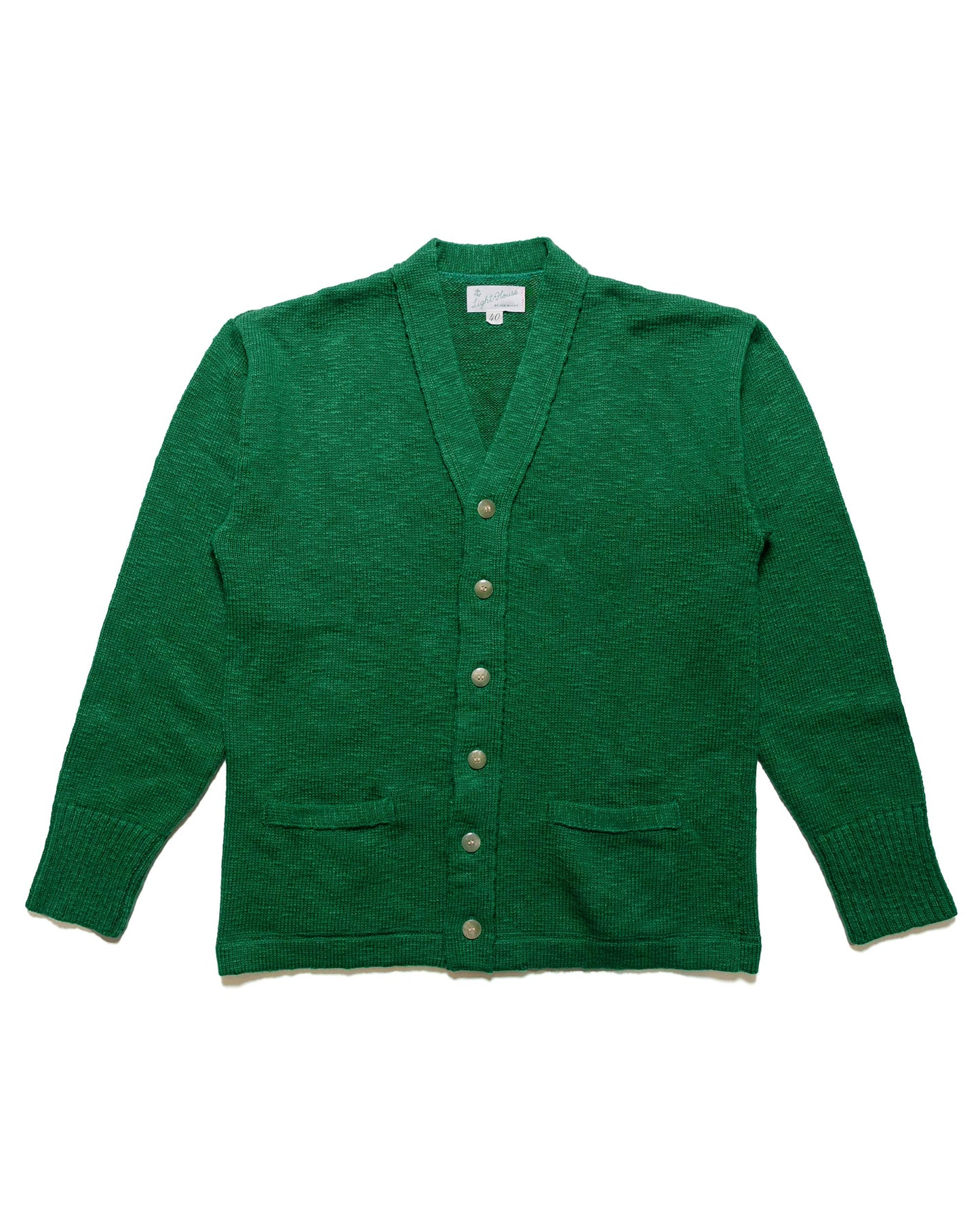 lost & found The Real McCoy's The Real McCoy's MC24016 Cotton Summer Cardigan Green