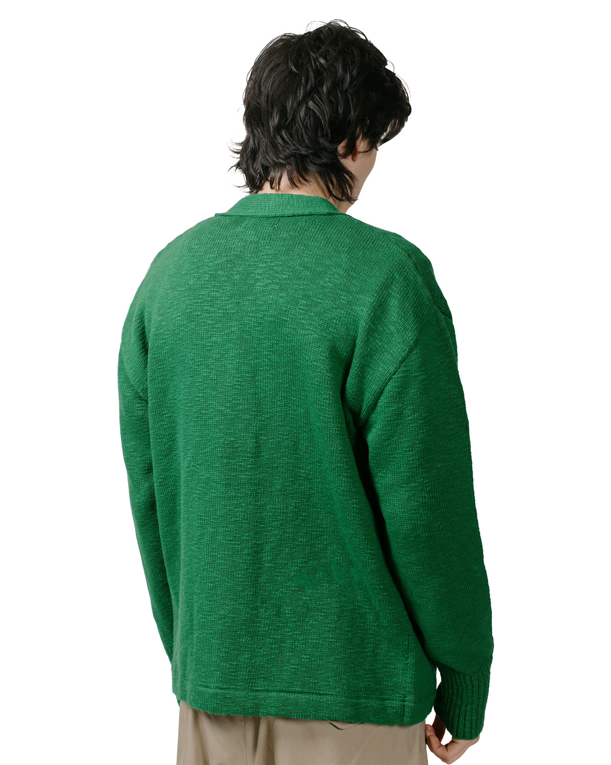 lost & found The Real McCoy's The Real McCoy's MC24016 Cotton Summer Cardigan Green