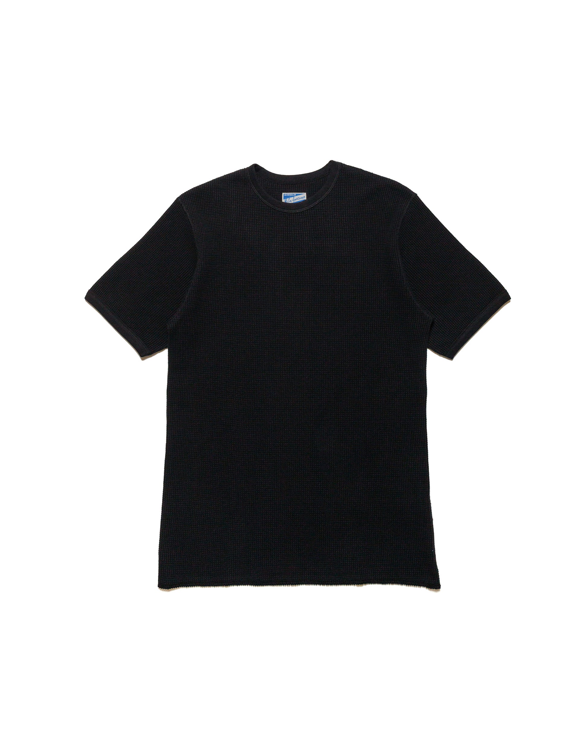 lost & found The Real McCoy's The Real McCoy's MC24018 Waffle Thermal Shirt S/S Black