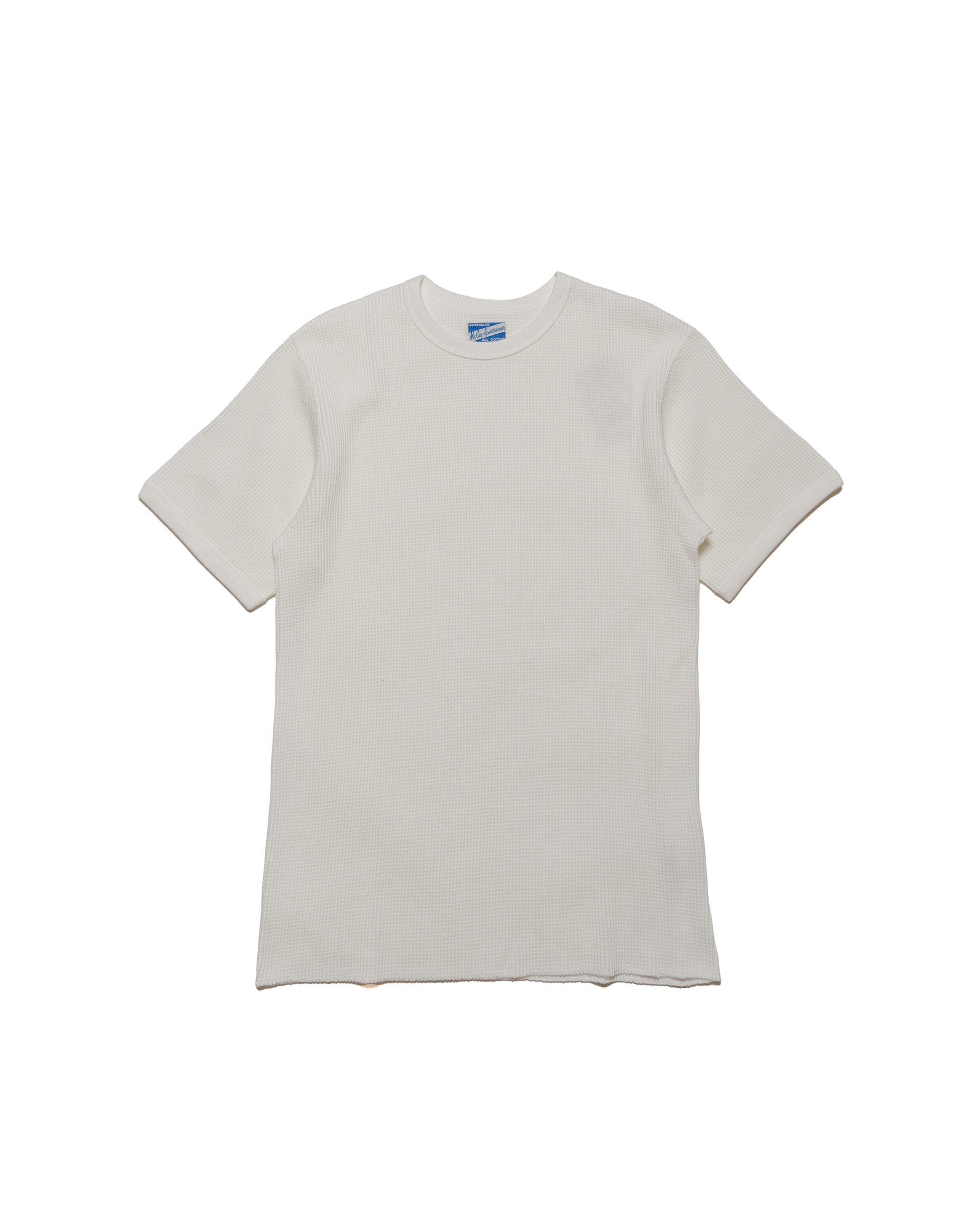 lost & found The Real McCoy's The Real McCoy's MC24018 Waffle Thermal Shirt S/S White