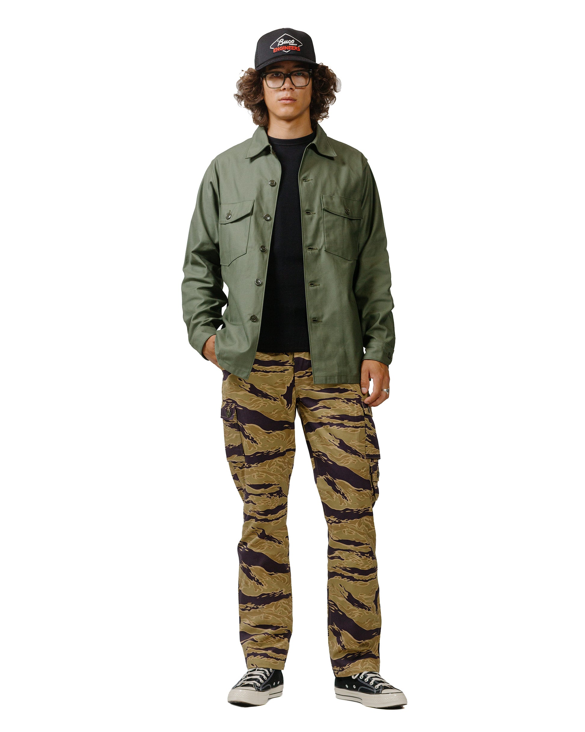 lost & found The Real McCoy's The Real McCoy's MC24018 Waffle Thermal Shirt S/S Black