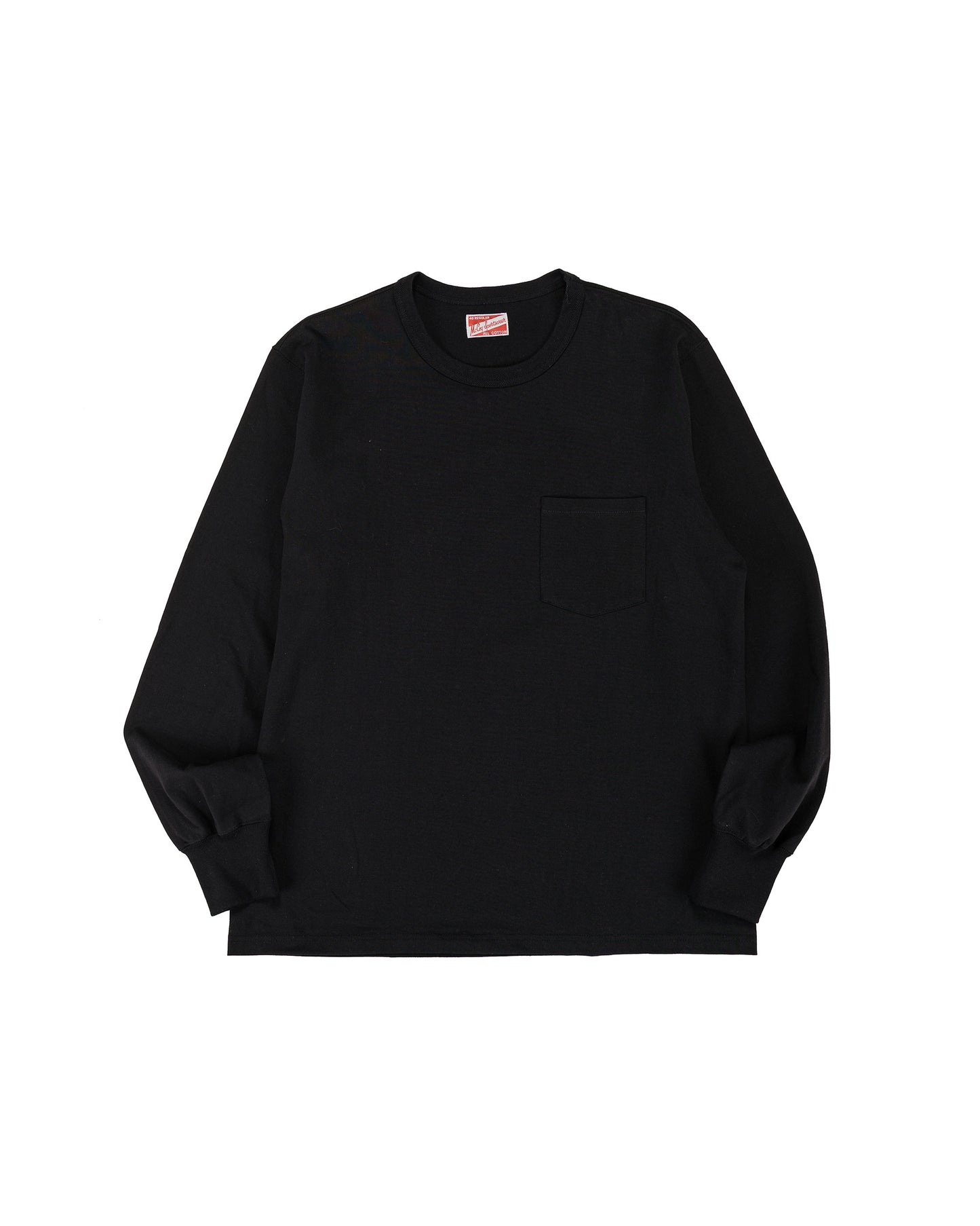 lost & found The Real McCoy's The Real McCoy's MC24019 Pocket Tee L/S Black
