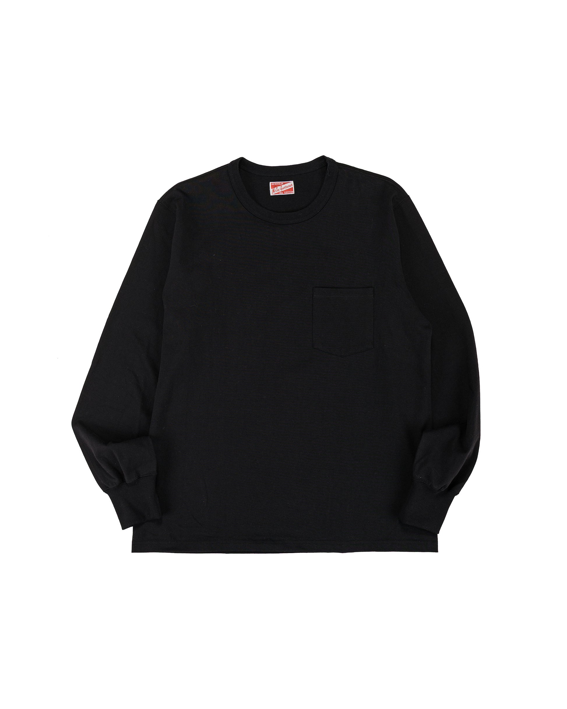 lost & found The Real McCoy's The Real McCoy's MC24019 Pocket Tee L/S Black