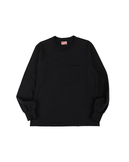 lost & found The Real McCoy's The Real McCoy's MC24019 Pocket Tee L/S Black