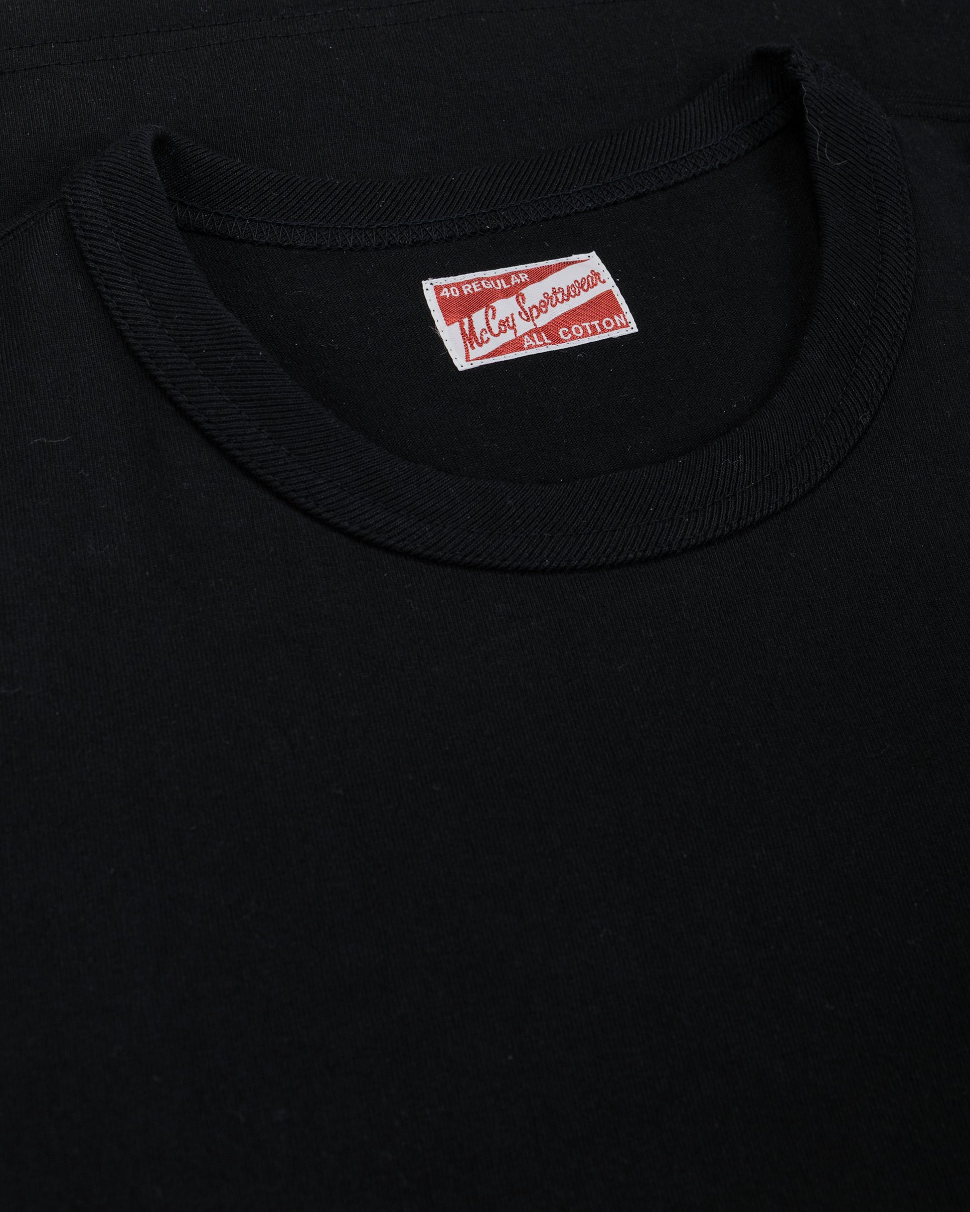 lost & found The Real McCoy's The Real McCoy's MC24019 Pocket Tee L/S Black
