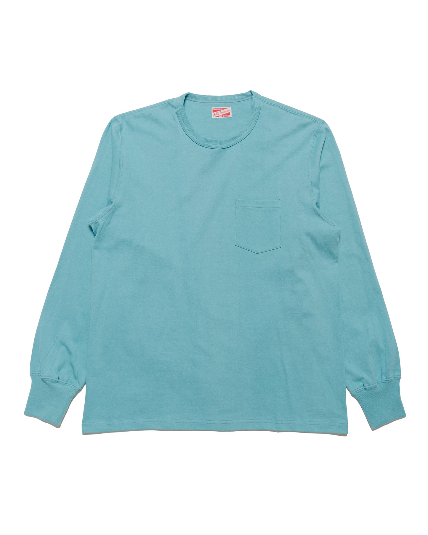 lost & found The Real McCoy's The Real McCoy's MC24019 Pocket Tee L/S Teal