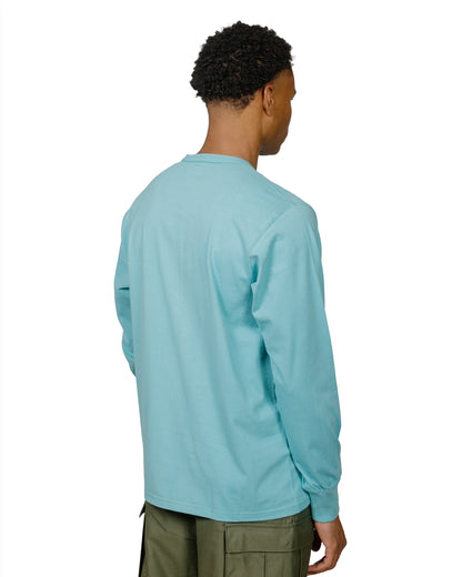 lost & found The Real McCoy's The Real McCoy's MC24019 Pocket Tee L/S Teal