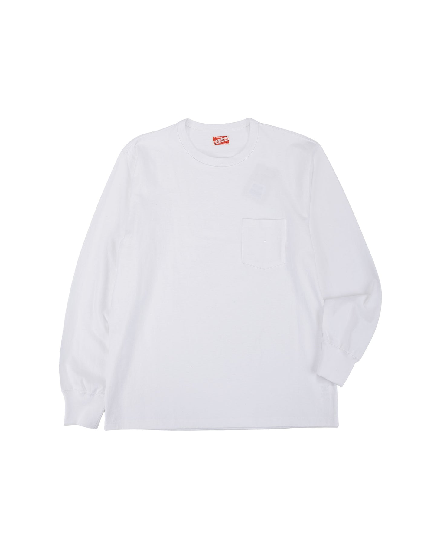 lost & found The Real McCoy's The Real McCoy's MC24019 Pocket Tee L/S White
