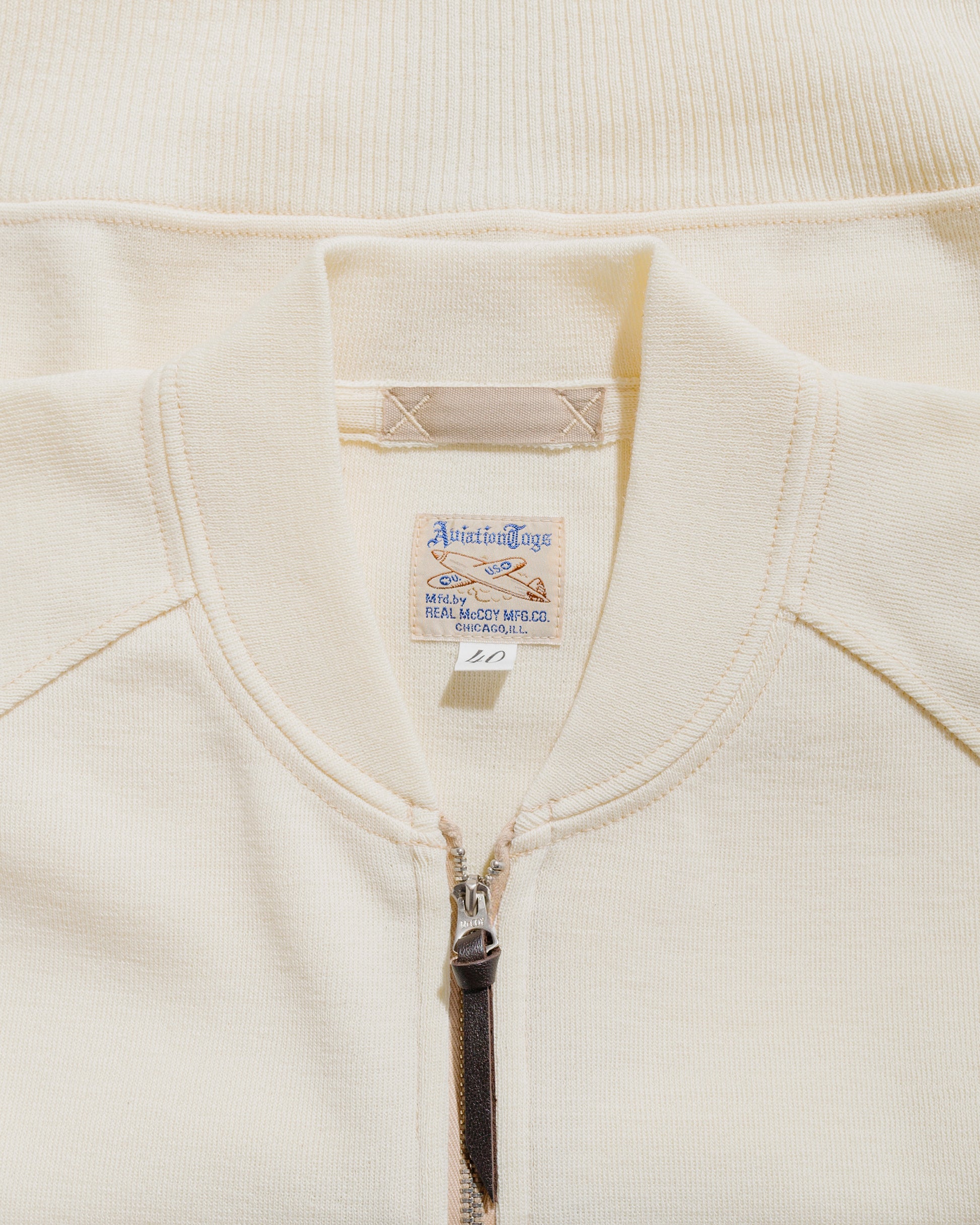 lost & found The Real McCoy's The Real McCoy's MC24106 Winter Aviation Sweater Ecru