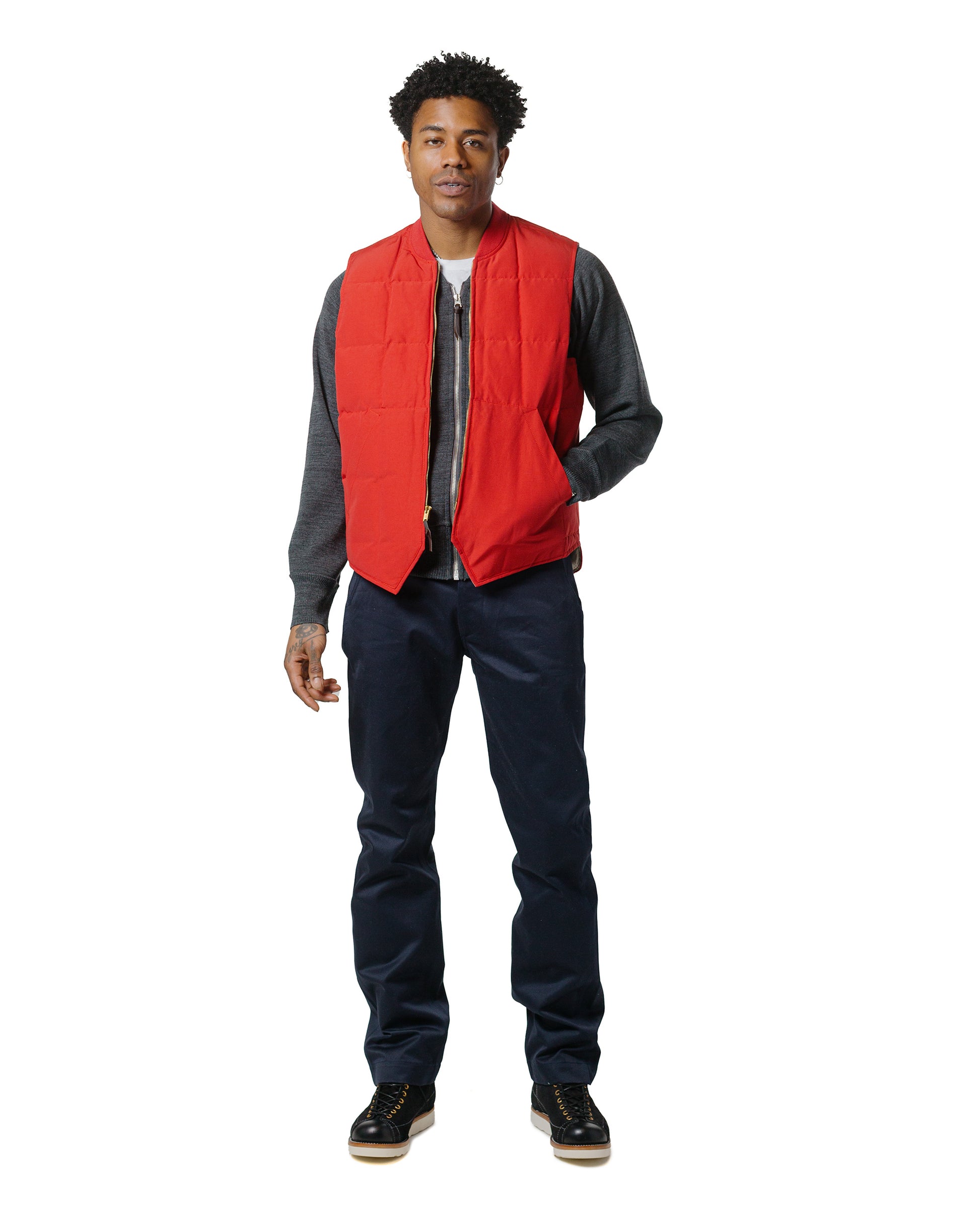 lost & found The Real McCoy's The Real McCoy's MC24106 Winter Aviation Sweater Gray