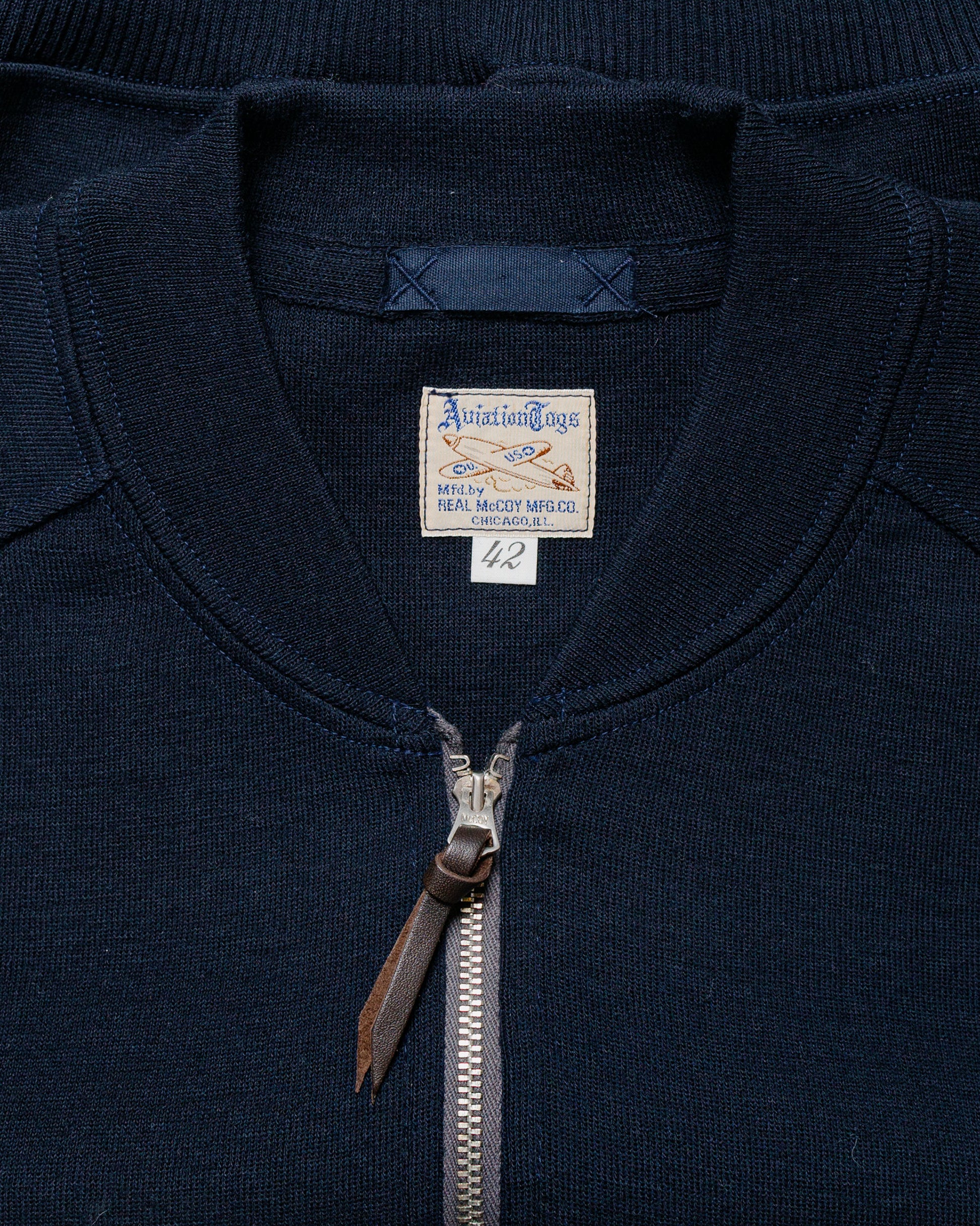 lost & found The Real McCoy's The Real McCoy's MC24106 Winter Aviation Sweater Navy