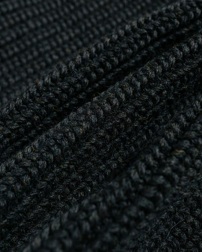 lost & found The Real McCoy's The Real McCoy's MC24111 Striped Shawl Collar Cardigan Charcoal