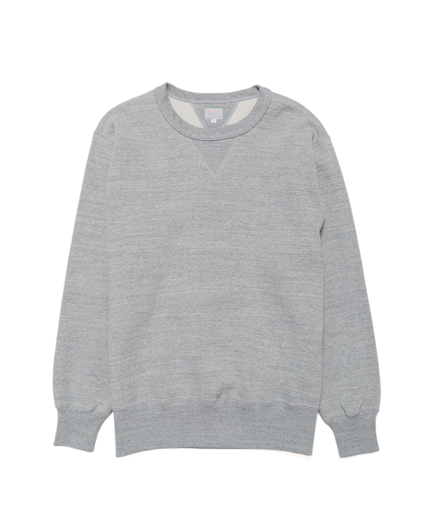 lost & found The Real McCoy's The Real McCoy's MC24113 10 Oz. Loopwheel Crewneck Sweatshirt Gray