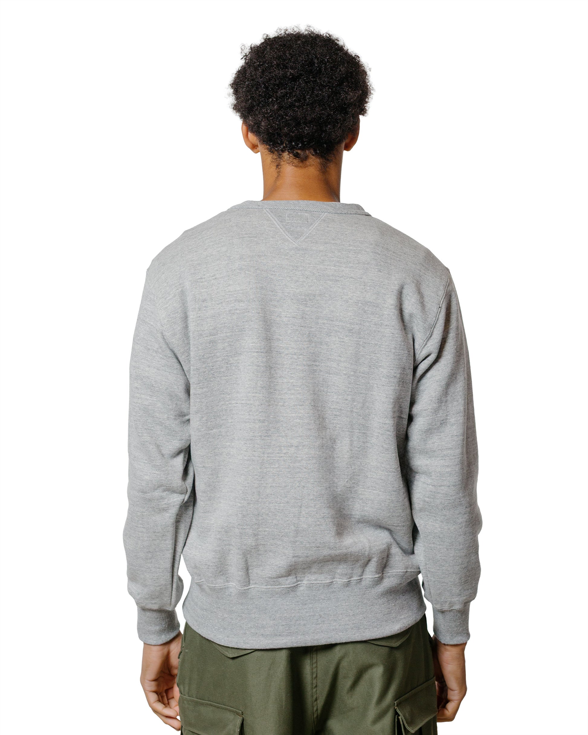 lost & found The Real McCoy's The Real McCoy's MC24113 10 Oz. Loopwheel Crewneck Sweatshirt Gray