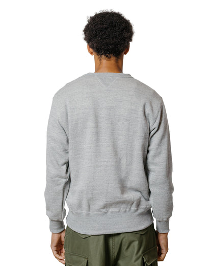 lost & found The Real McCoy's The Real McCoy's MC24113 10 Oz. Loopwheel Crewneck Sweatshirt Gray