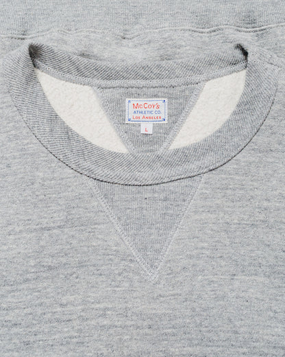 lost & found The Real McCoy's The Real McCoy's MC24113 10 Oz. Loopwheel Crewneck Sweatshirt Gray