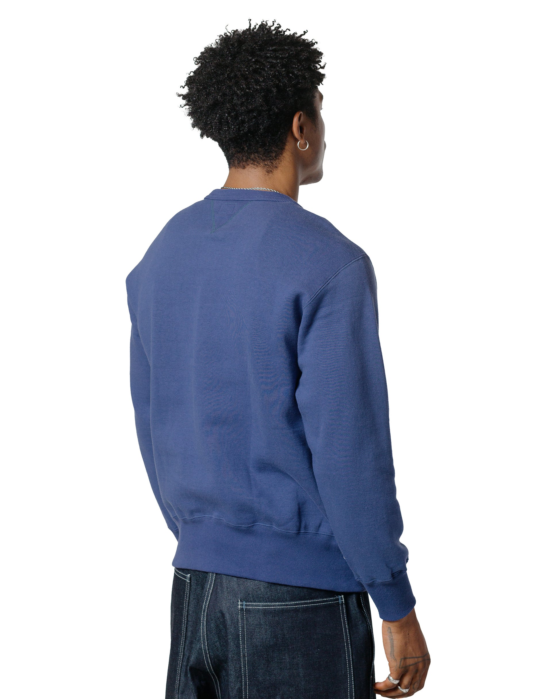 lost & found The Real McCoy's The Real McCoy's MC24113 10 Oz. Loopwheel Crewneck Sweatshirt MQ Navy