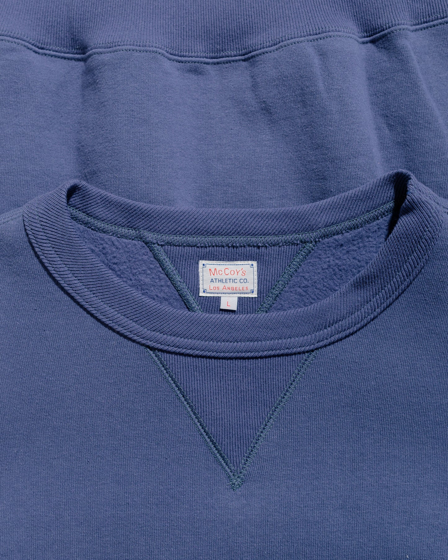 lost & found The Real McCoy's The Real McCoy's MC24113 10 Oz. Loopwheel Crewneck Sweatshirt MQ Navy