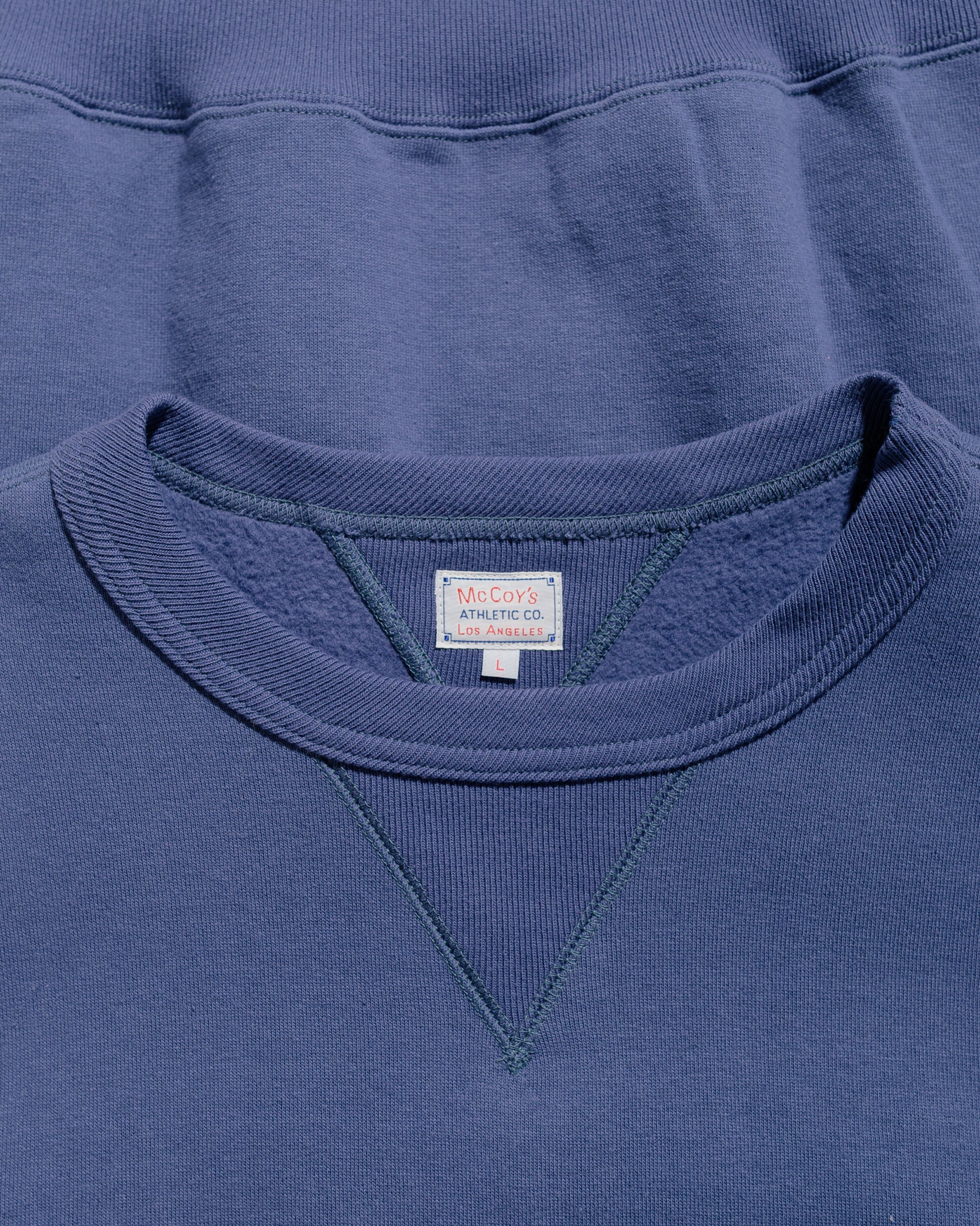 lost & found The Real McCoy's The Real McCoy's MC24113 10 Oz. Loopwheel Crewneck Sweatshirt MQ Navy