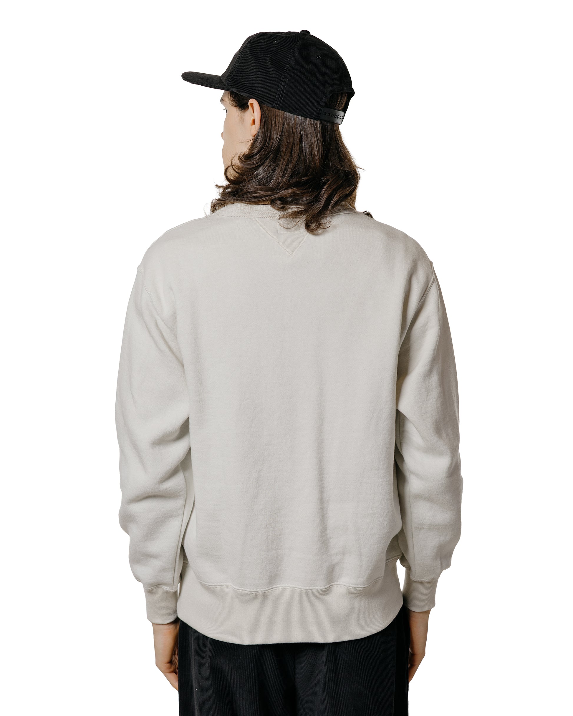 lost & found The Real McCoy's The Real McCoy's MC24113 10 Oz. Loopwheel Crewneck Sweatshirt Milk