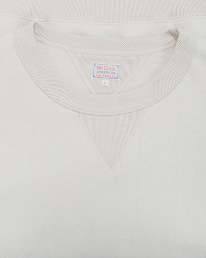 lost & found The Real McCoy's The Real McCoy's MC24113 10 Oz. Loopwheel Crewneck Sweatshirt Milk