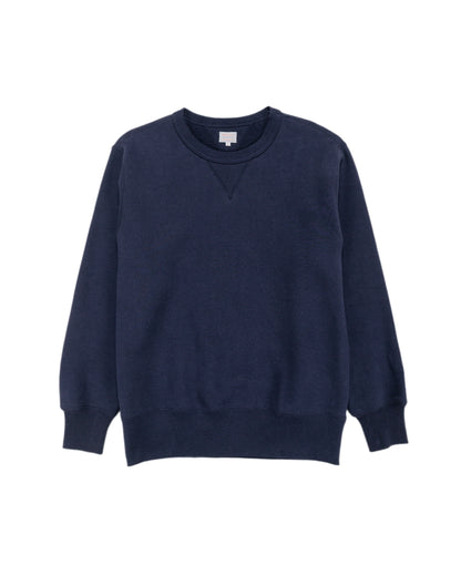 lost & found The Real McCoy's The Real McCoy's MC24113 10 Oz. Loopwheel Crewneck Sweatshirt Navy