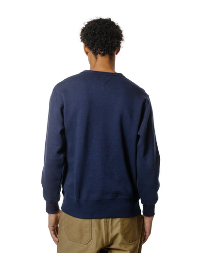 lost & found The Real McCoy's The Real McCoy's MC24113 10 Oz. Loopwheel Crewneck Sweatshirt Navy