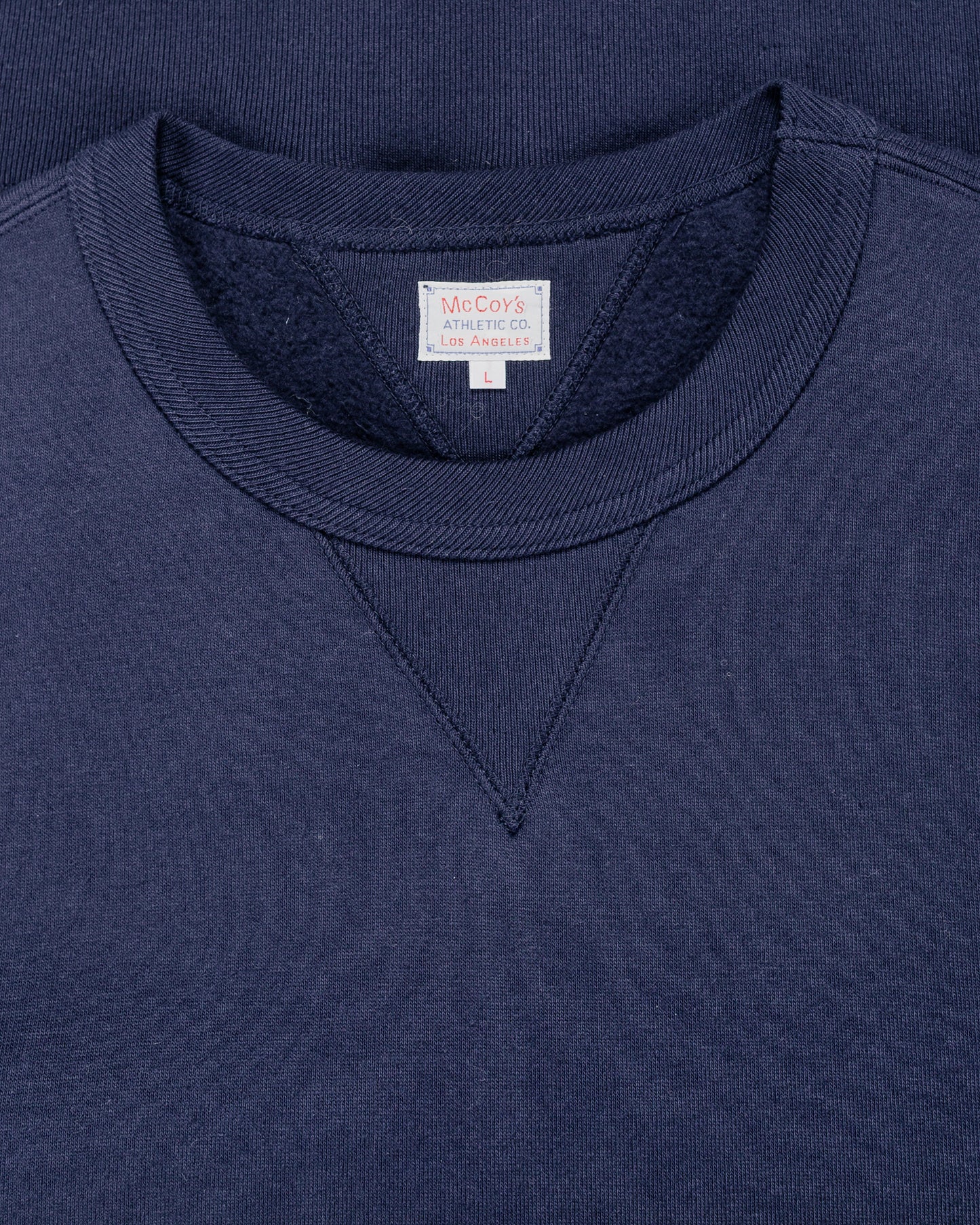 lost & found The Real McCoy's The Real McCoy's MC24113 10 Oz. Loopwheel Crewneck Sweatshirt Navy