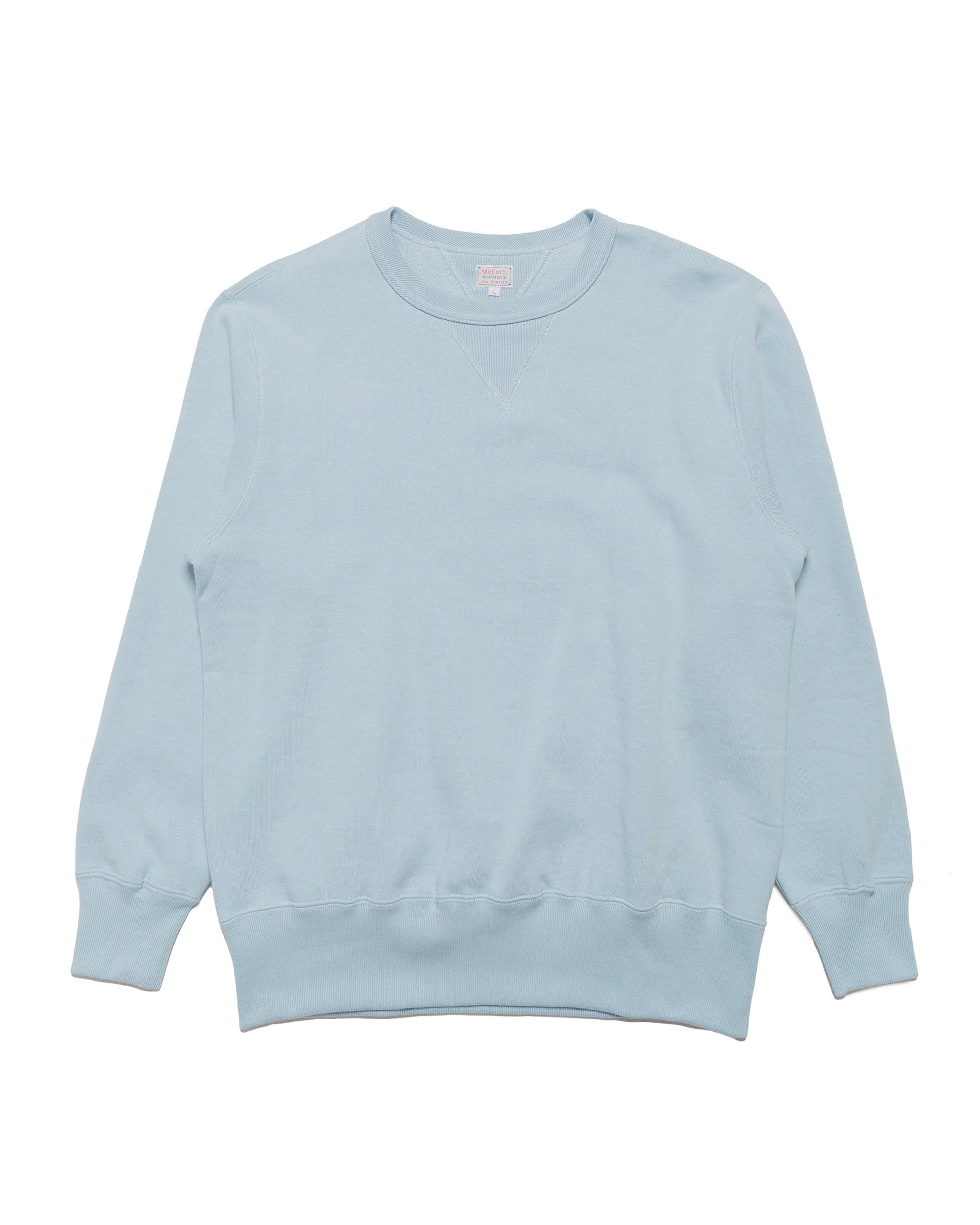 lost & found The Real McCoy's The Real McCoy's MC24113 10 Oz. Loopwheel Crewneck Sweatshirt Saxe