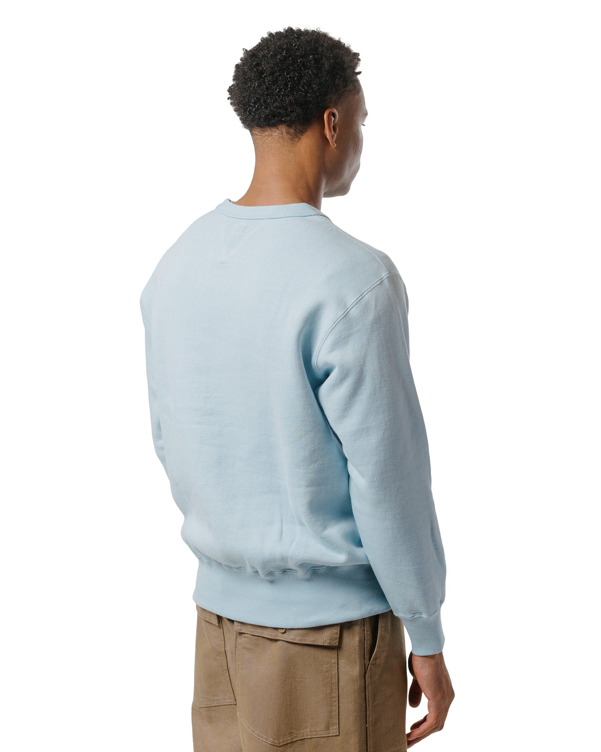 lost & found The Real McCoy's The Real McCoy's MC24113 10 Oz. Loopwheel Crewneck Sweatshirt Saxe