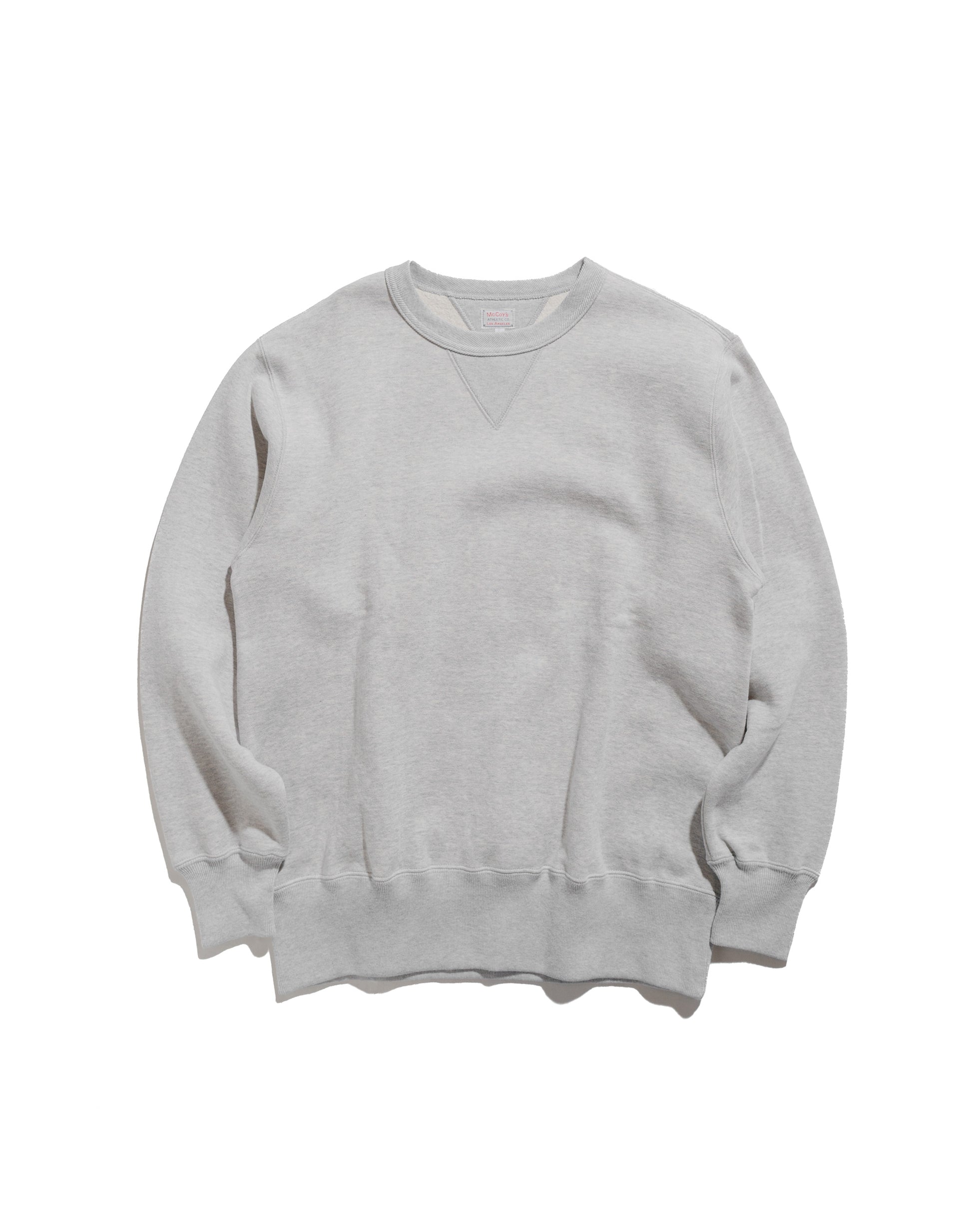 lost & found The Real McCoy's The Real McCoy's MC24113 10 Oz. Loopwheel Crewneck Sweatshirt Snow Gray