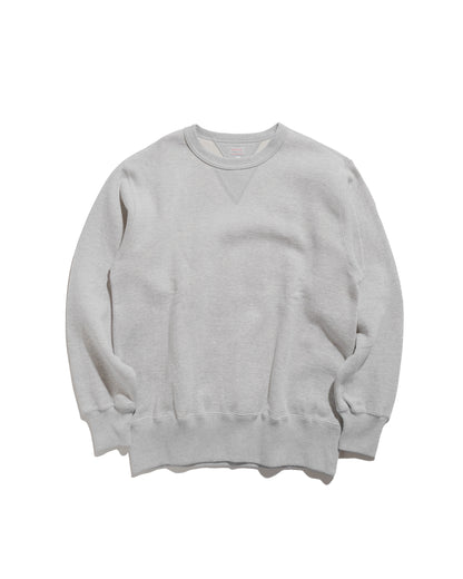 lost & found The Real McCoy's The Real McCoy's MC24113 10 Oz. Loopwheel Crewneck Sweatshirt Snow Gray