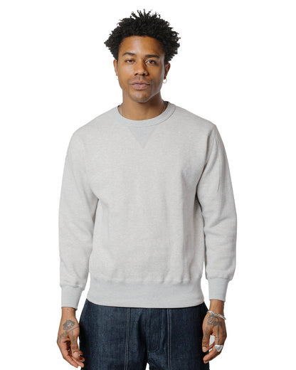 lost & found The Real McCoy's The Real McCoy's MC24113 10 Oz. Loopwheel Crewneck Sweatshirt Snow Gray