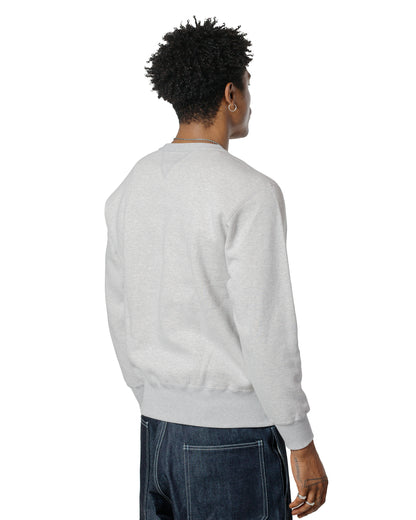 lost & found The Real McCoy's The Real McCoy's MC24113 10 Oz. Loopwheel Crewneck Sweatshirt Snow Gray