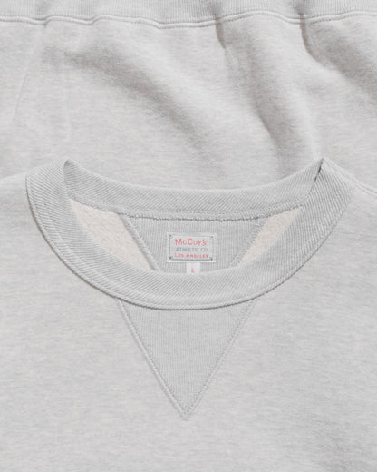 lost & found The Real McCoy's The Real McCoy's MC24113 10 Oz. Loopwheel Crewneck Sweatshirt Snow Gray