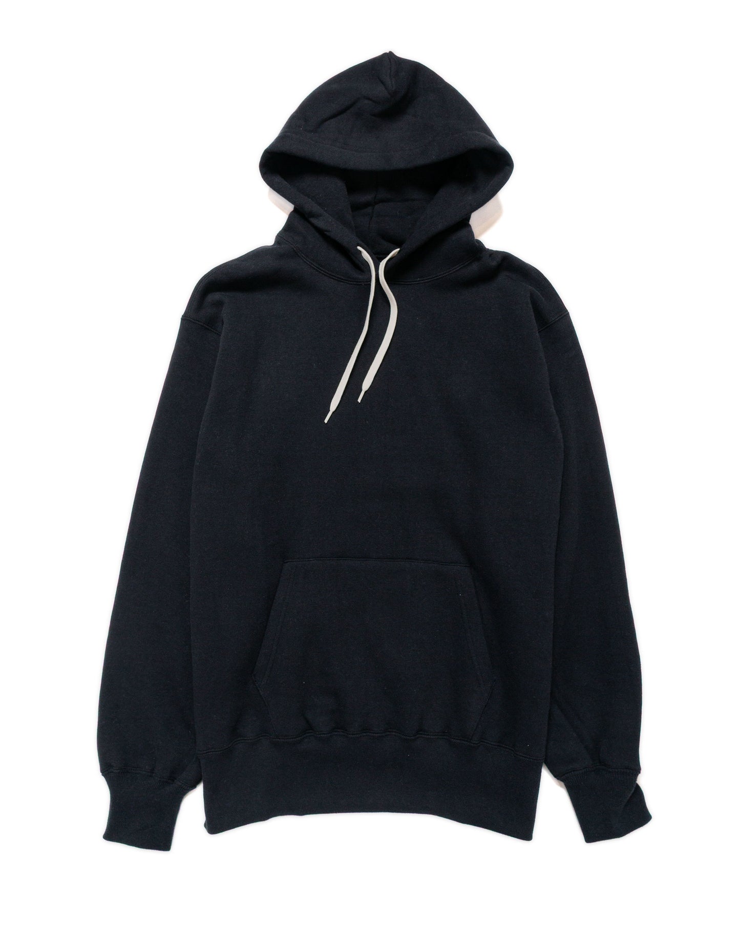 lost & found The Real McCoy's The Real McCoy's MC24114 10 Oz. Loopwheel Hooded Sweatshirt Black