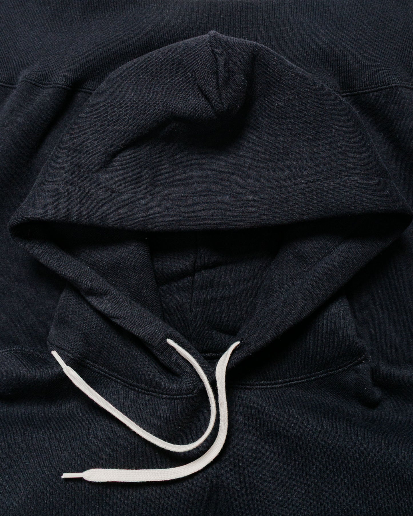 lost & found The Real McCoy's The Real McCoy's MC24114 10 Oz. Loopwheel Hooded Sweatshirt Black