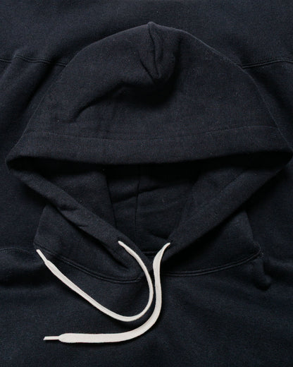 lost & found The Real McCoy's The Real McCoy's MC24114 10 Oz. Loopwheel Hooded Sweatshirt Black