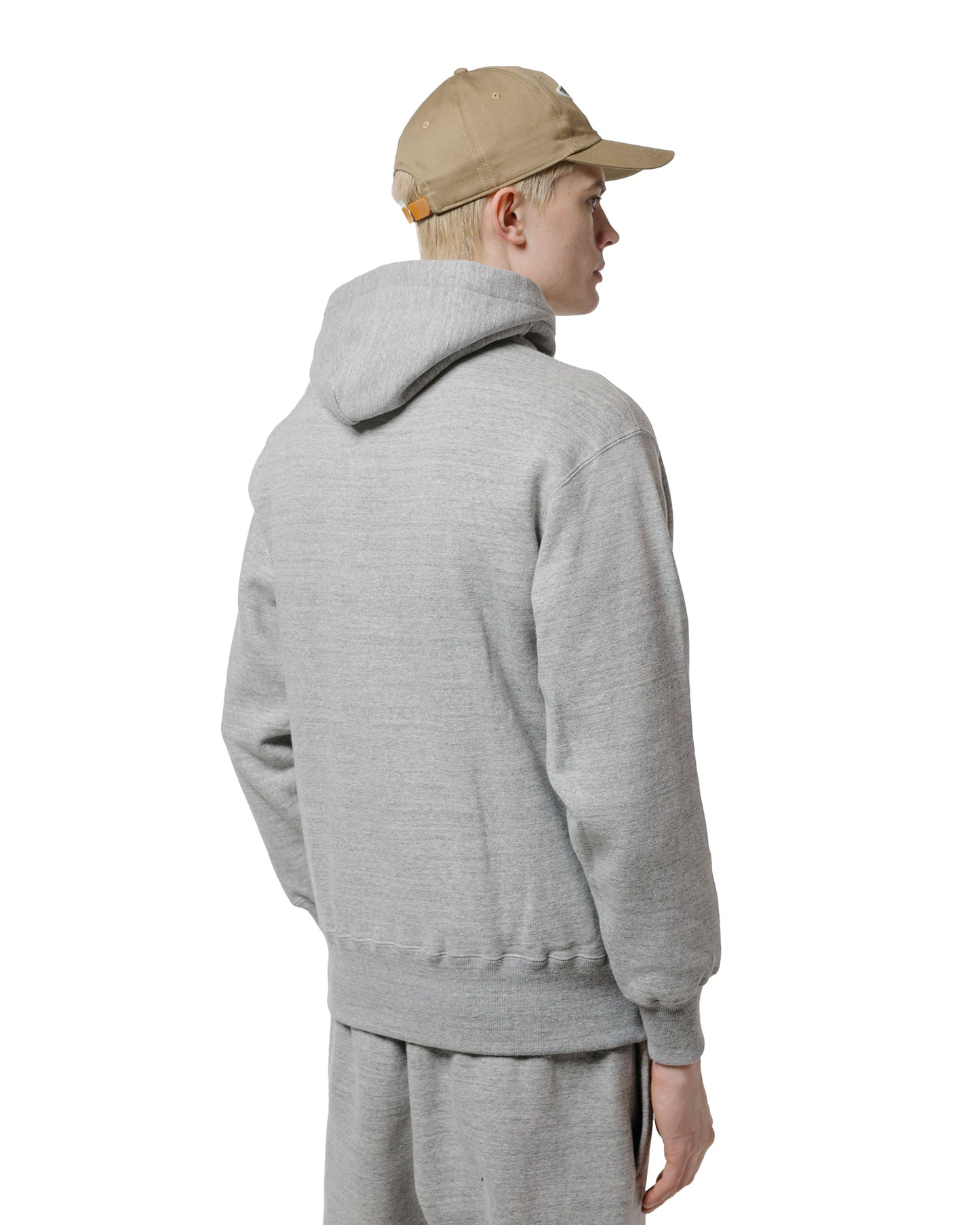 lost & found The Real McCoy's The Real McCoy's MC24114 10 Oz. Loopwheel Hooded Sweatshirt Gray