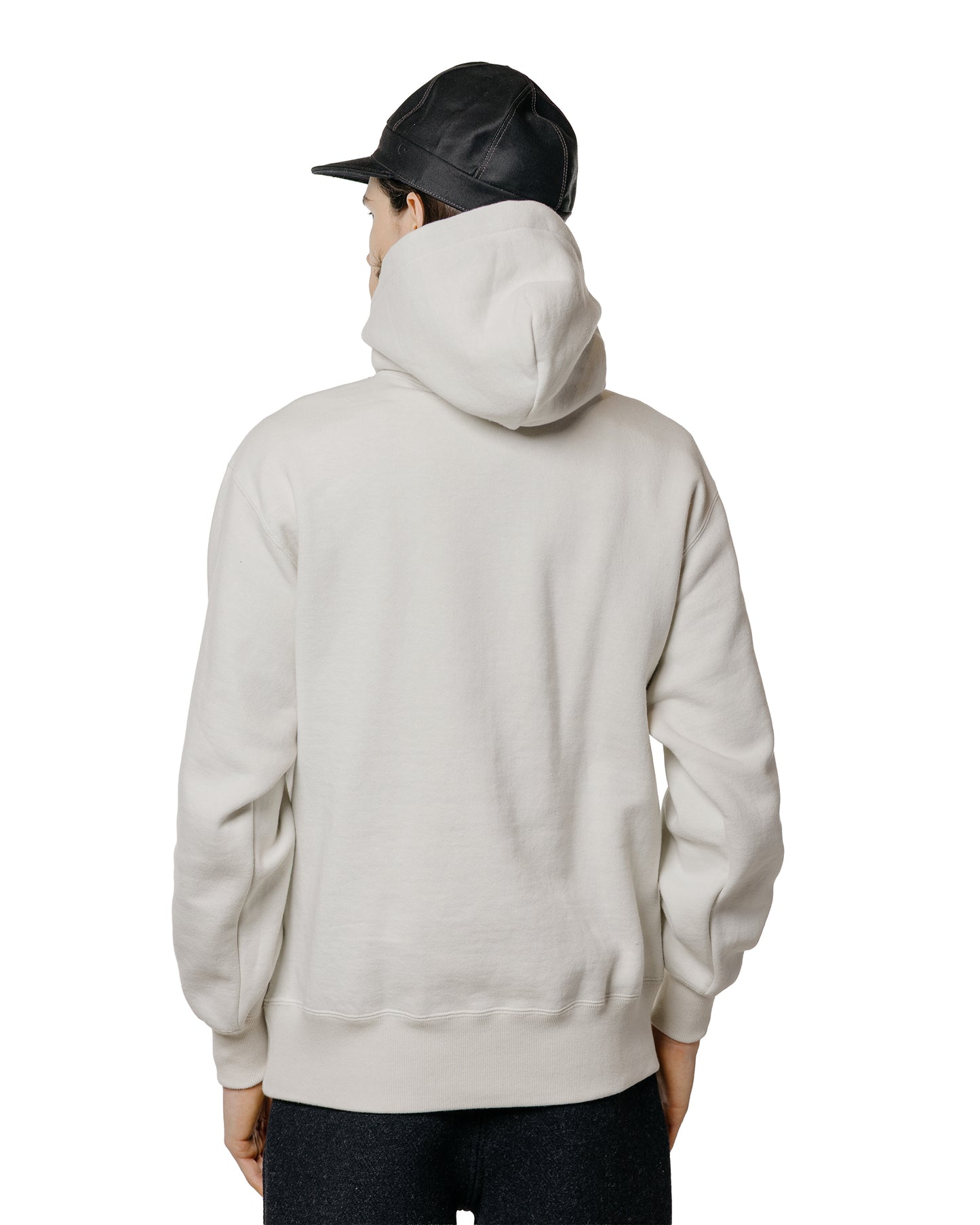 lost & found The Real McCoy's The Real McCoy's MC24114 10 Oz. Loopwheel Hooded Sweatshirt Milk