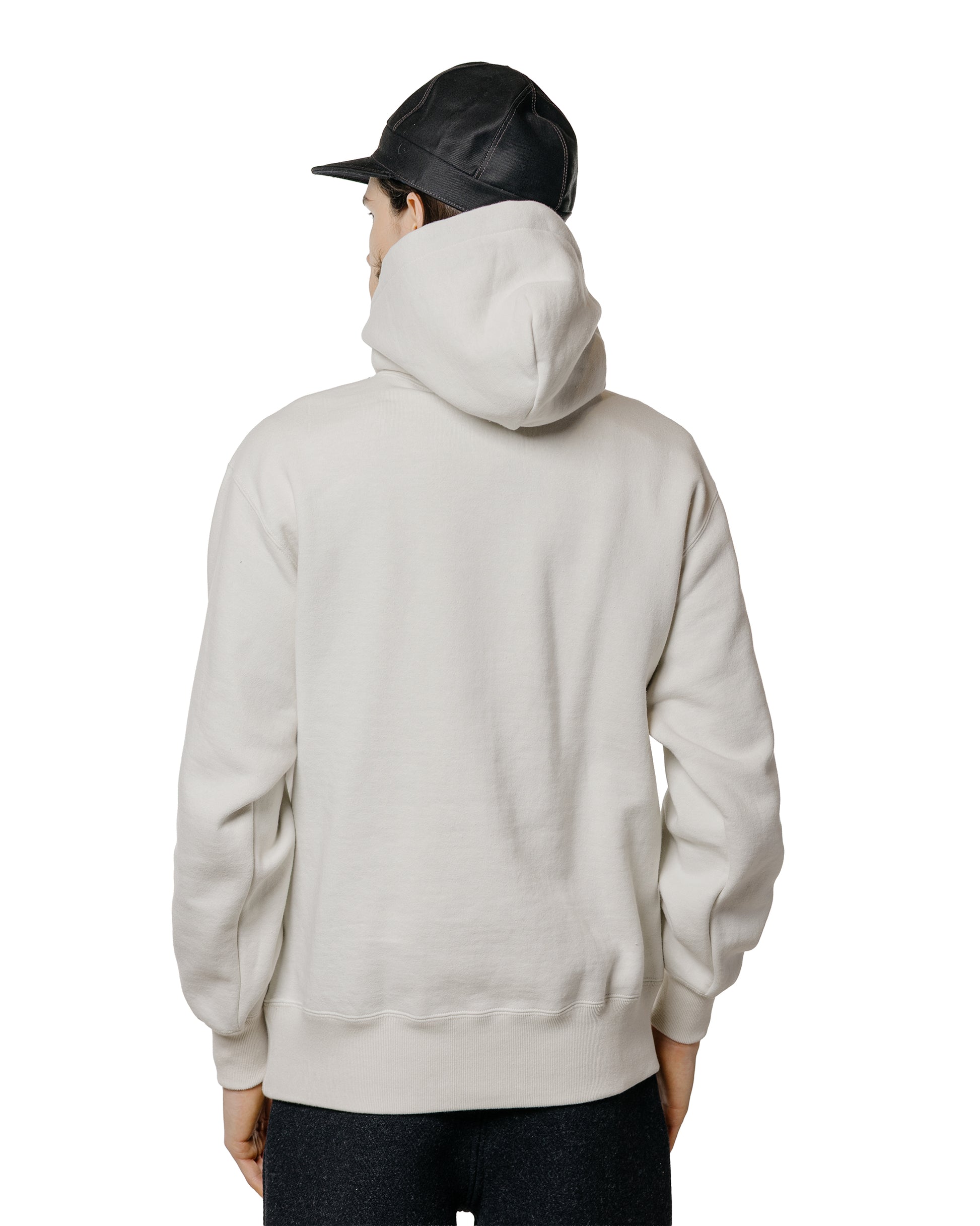 lost & found The Real McCoy's The Real McCoy's MC24114 10 Oz. Loopwheel Hooded Sweatshirt Milk