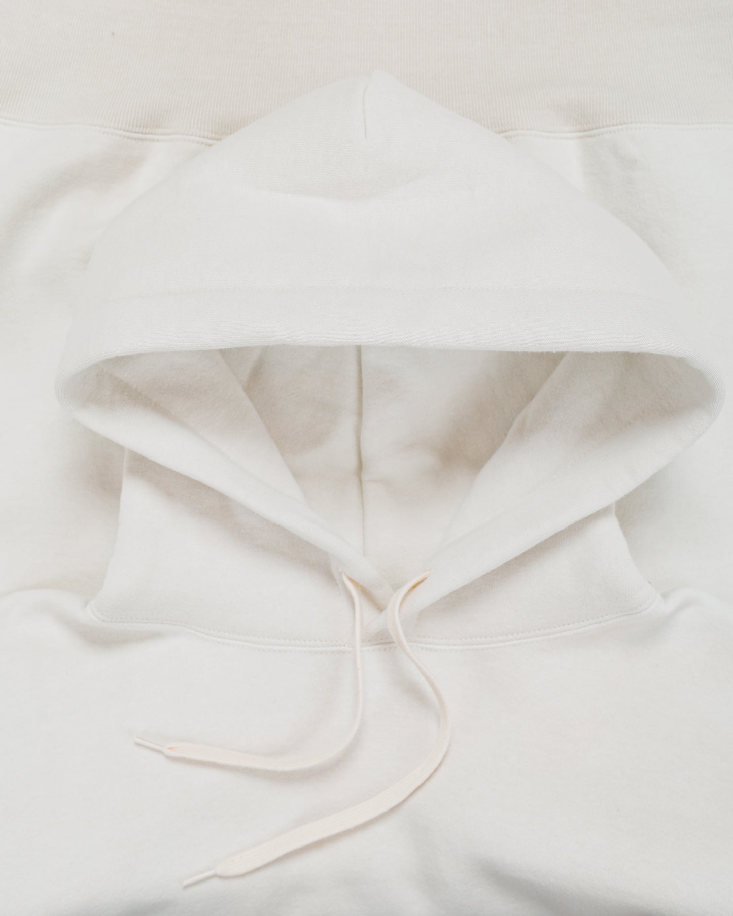 lost & found The Real McCoy's The Real McCoy's MC24114 10 Oz. Loopwheel Hooded Sweatshirt Milk
