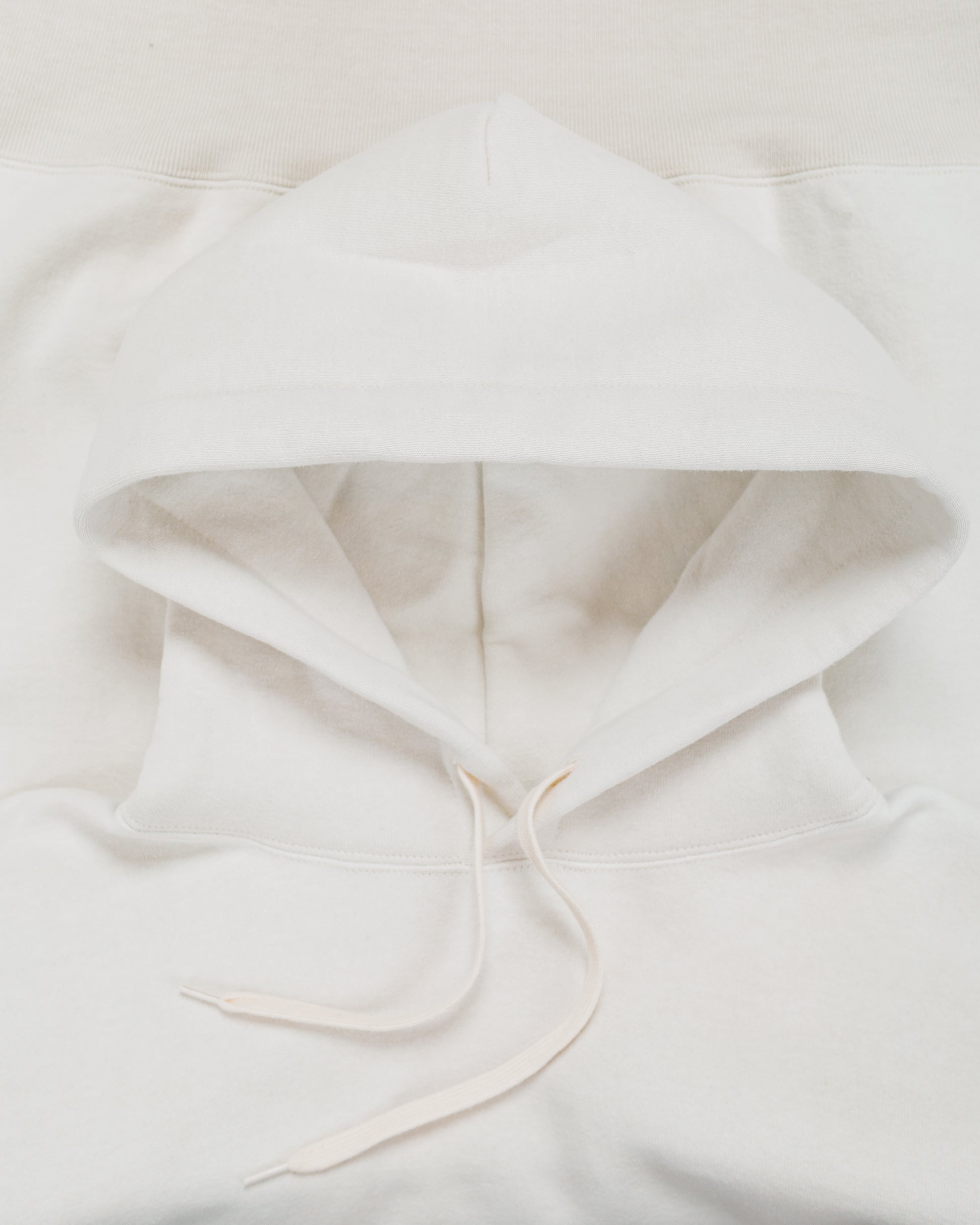lost & found The Real McCoy's The Real McCoy's MC24114 10 Oz. Loopwheel Hooded Sweatshirt Milk