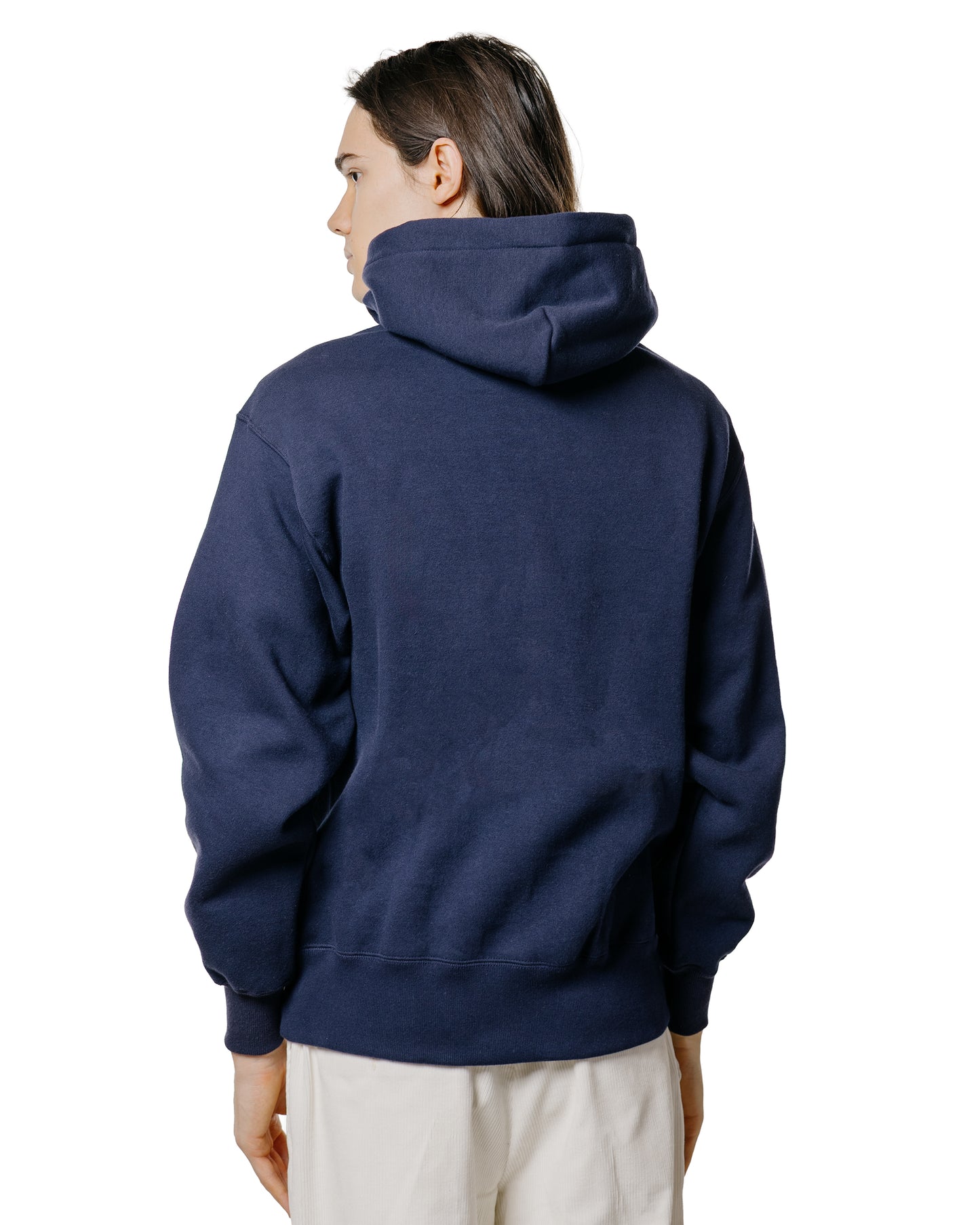 lost & found The Real McCoy's The Real McCoy's MC24114 10 Oz. Loopwheel Hooded Sweatshirt Navy