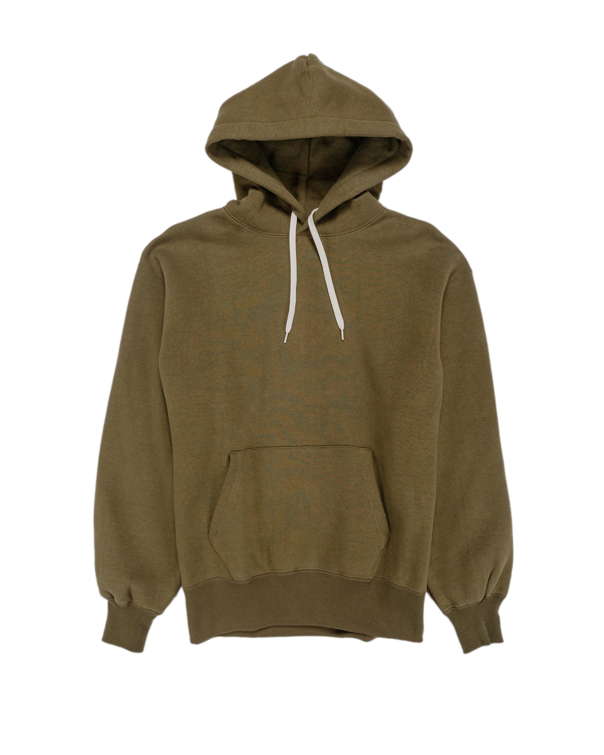 lost & found The Real McCoy's The Real McCoy's MC24114 10 Oz. Loopwheel Hooded Sweatshirt Olive