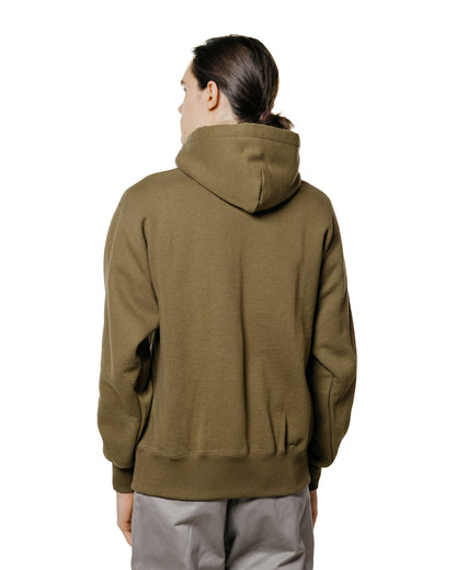 lost & found The Real McCoy's The Real McCoy's MC24114 10 Oz. Loopwheel Hooded Sweatshirt Olive