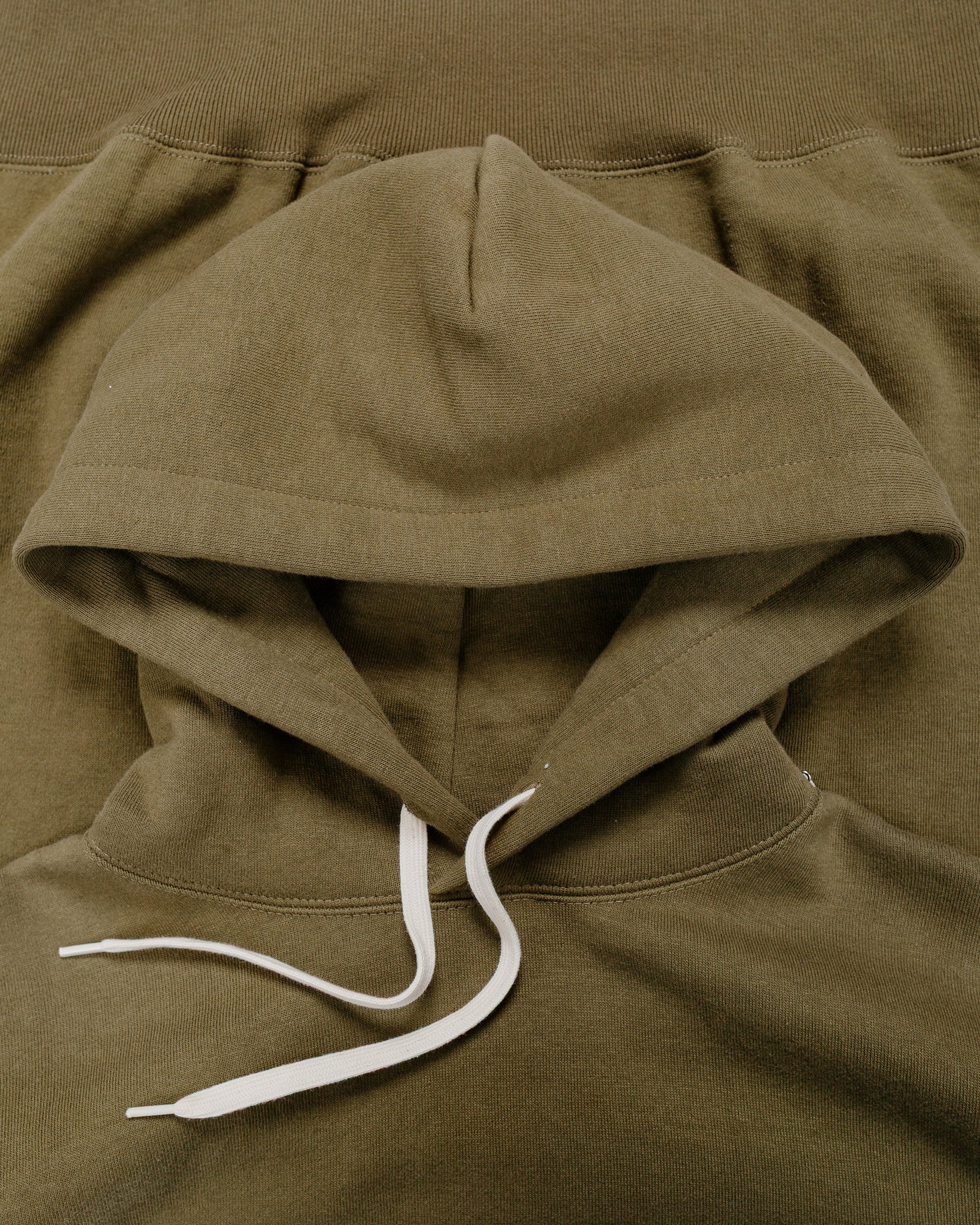 lost & found The Real McCoy's The Real McCoy's MC24114 10 Oz. Loopwheel Hooded Sweatshirt Olive