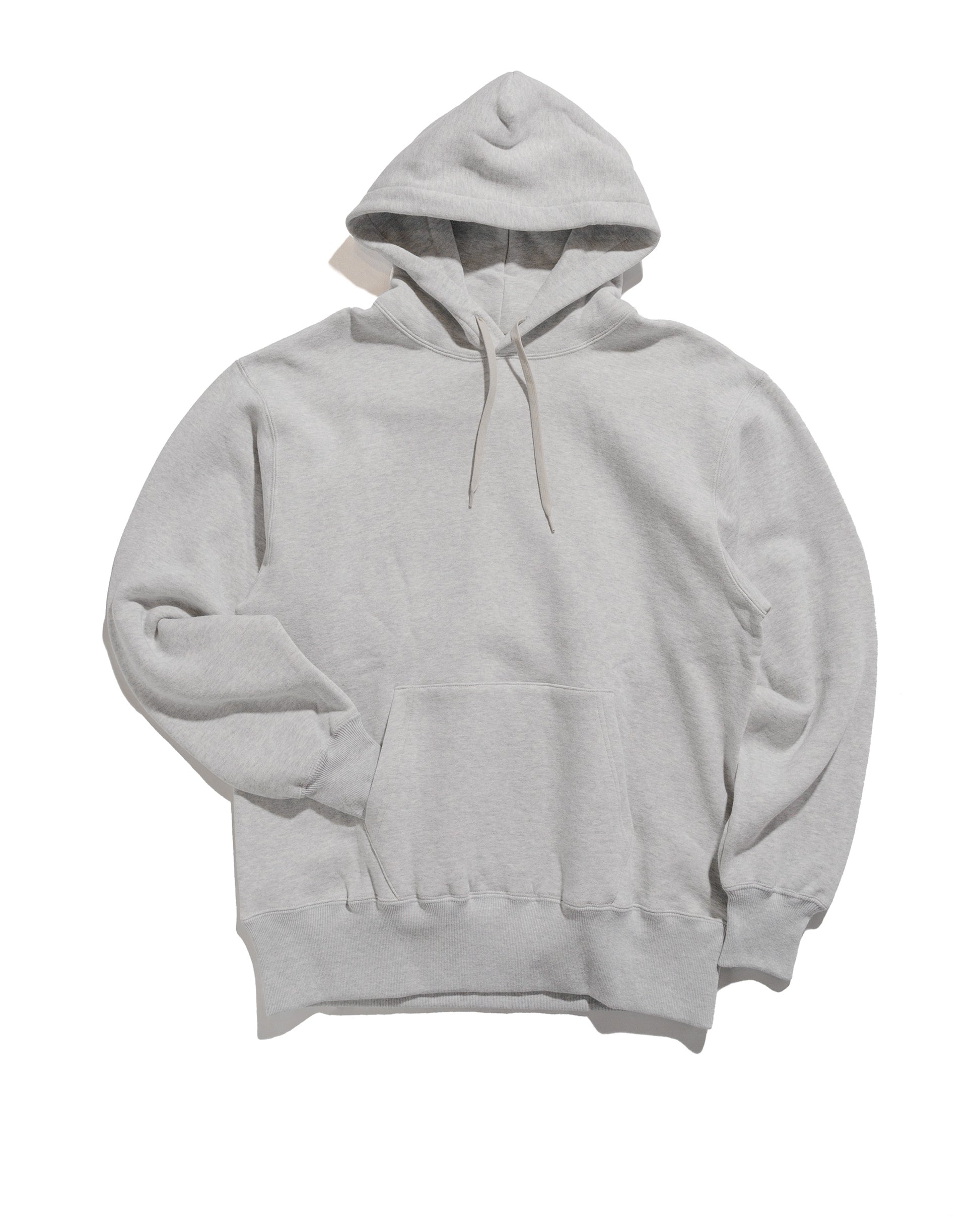 lost & found The Real McCoy's The Real McCoy's MC24114 10 Oz. Loopwheel Hooded Sweatshirt Snow Gray