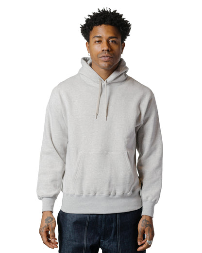 lost & found The Real McCoy's The Real McCoy's MC24114 10 Oz. Loopwheel Hooded Sweatshirt Snow Gray