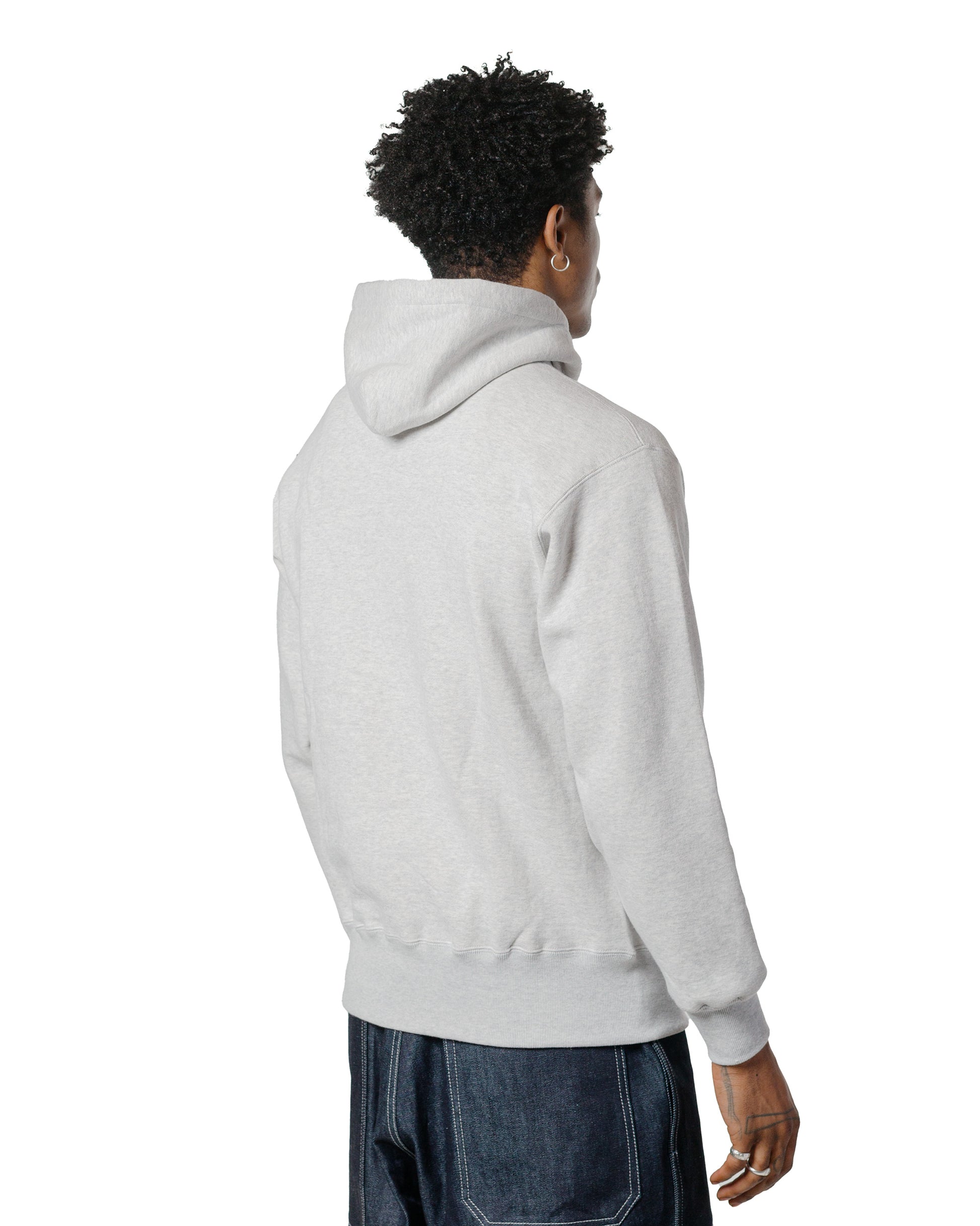lost & found The Real McCoy's The Real McCoy's MC24114 10 Oz. Loopwheel Hooded Sweatshirt Snow Gray